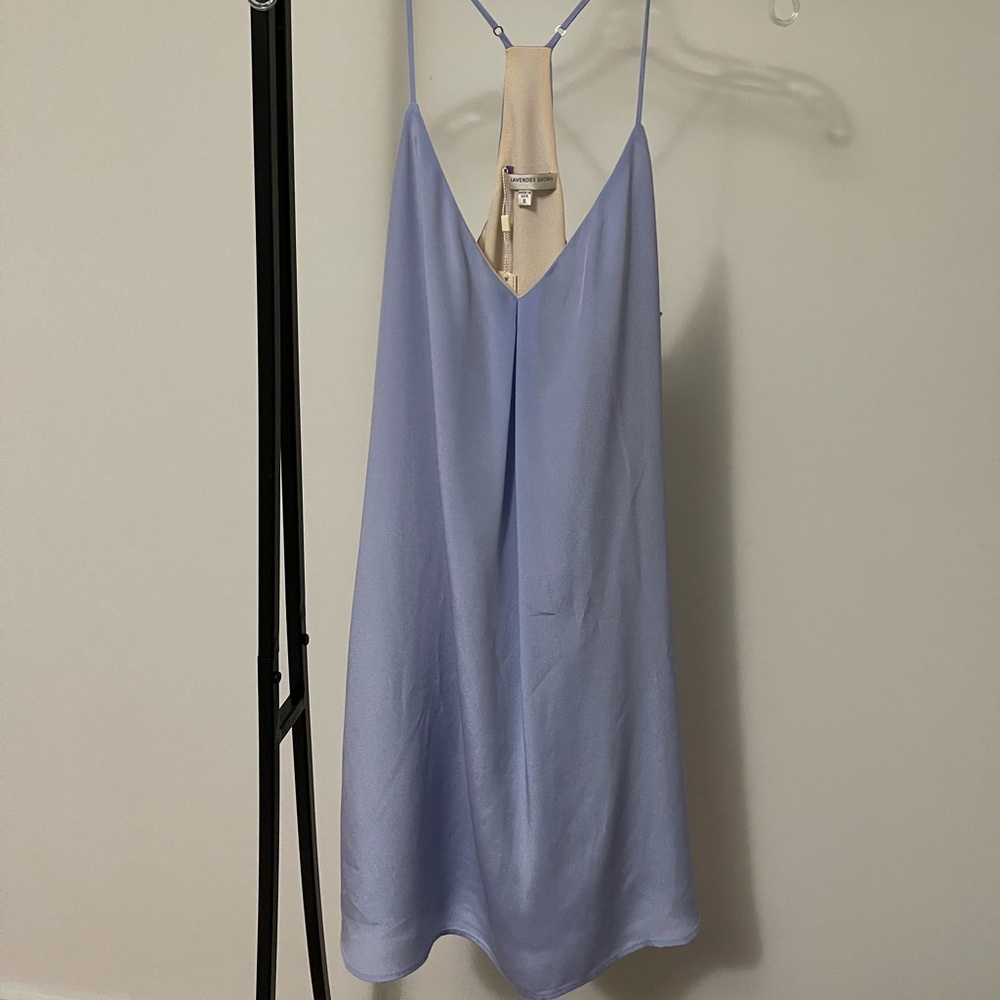 NWT Lavender Brown Silk Cami Dress size S — Retail $184